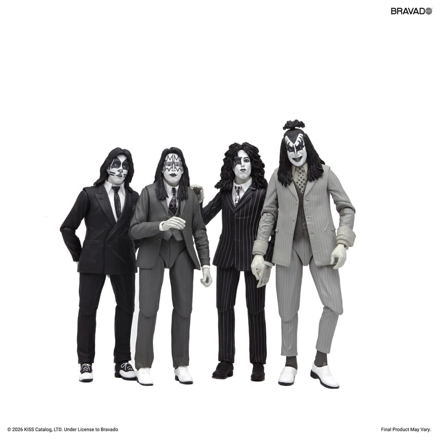 KISS akcijske figure 4-paket Dressed to Kill Album Cover 18 cm fotografija izdelka