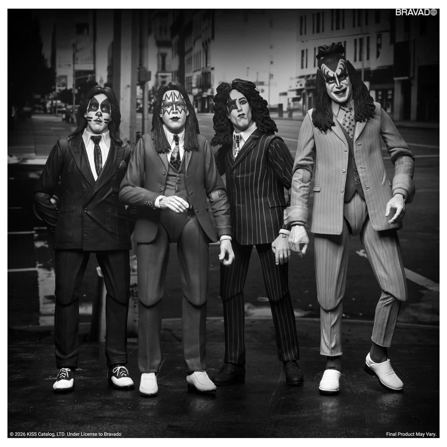 KISS akcijske figure 4-paket Dressed to Kill Album Cover 18 cm fotografija izdelka