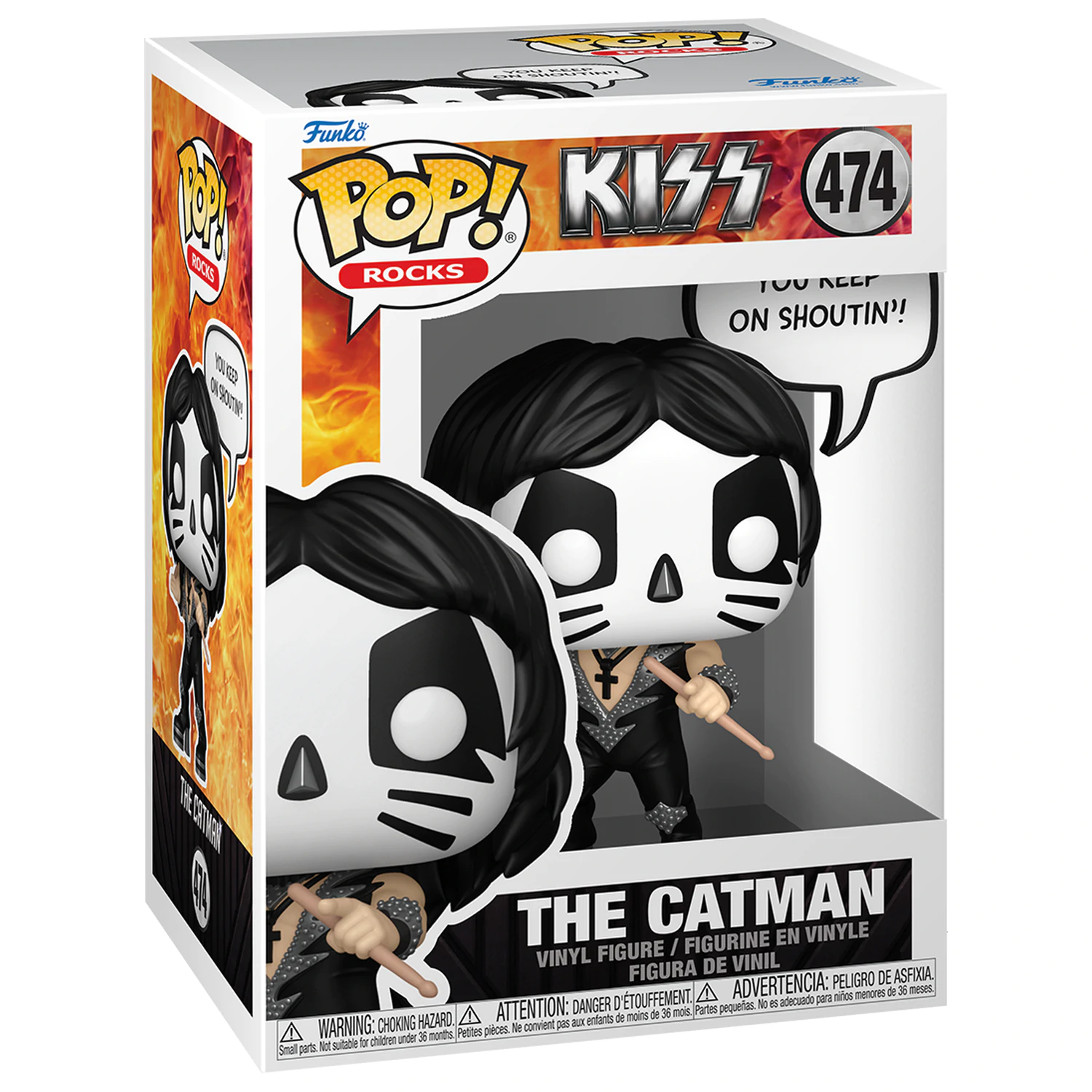 KISS Funko POP! Sayings Vinil Figura The Catman(R&R All Night) 9 cm fotografija izdelka