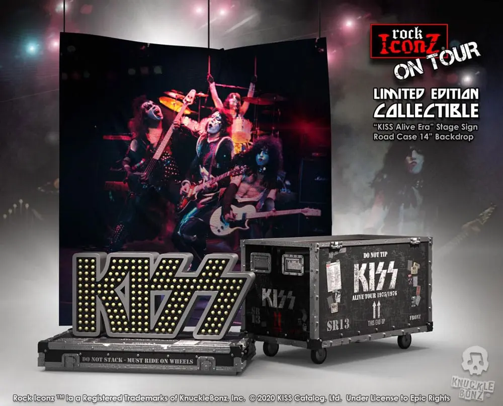 Kiss Rock Ikonz On Tour kovček za na cesto Kip + Set odrske kulise Alive! Tour fotografija izdelka