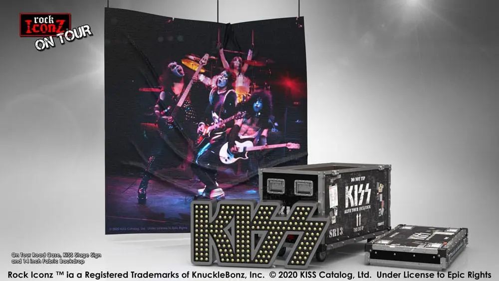 Kiss Rock Ikonz On Tour kovček za na cesto Kip + Set odrske kulise Alive! Tour fotografija izdelka