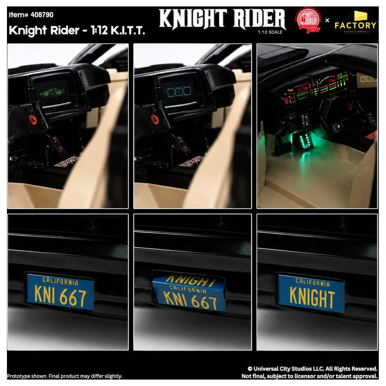 Knight Rider akcijska figura 1/12 K.I.T.T. z Michael Knightom fotografija izdelka
