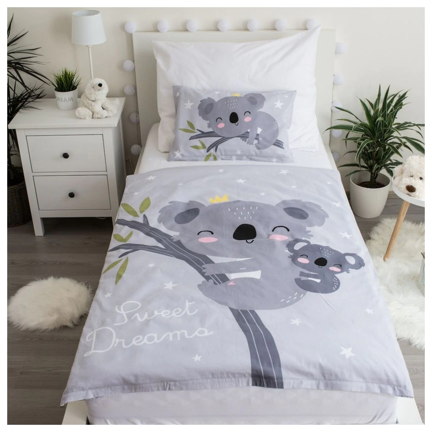 Koala Grey prevleka za odejo za malčke in predšolske otroke fotografija izdelka