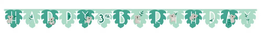 Koala Happy Birthday Velikanski transparent 320 cm fotografija izdelka