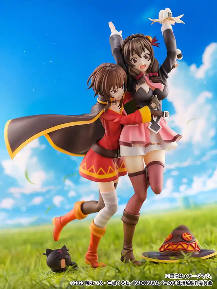 Konosuba: God's Blessing on This Wonderful World! SHIBUYA SCRAMBLE FIGURE PVC Kip 1/6 Megumin & Yunyun Futari wa Otomodachi Ver. 26 cm fotografija izdelka