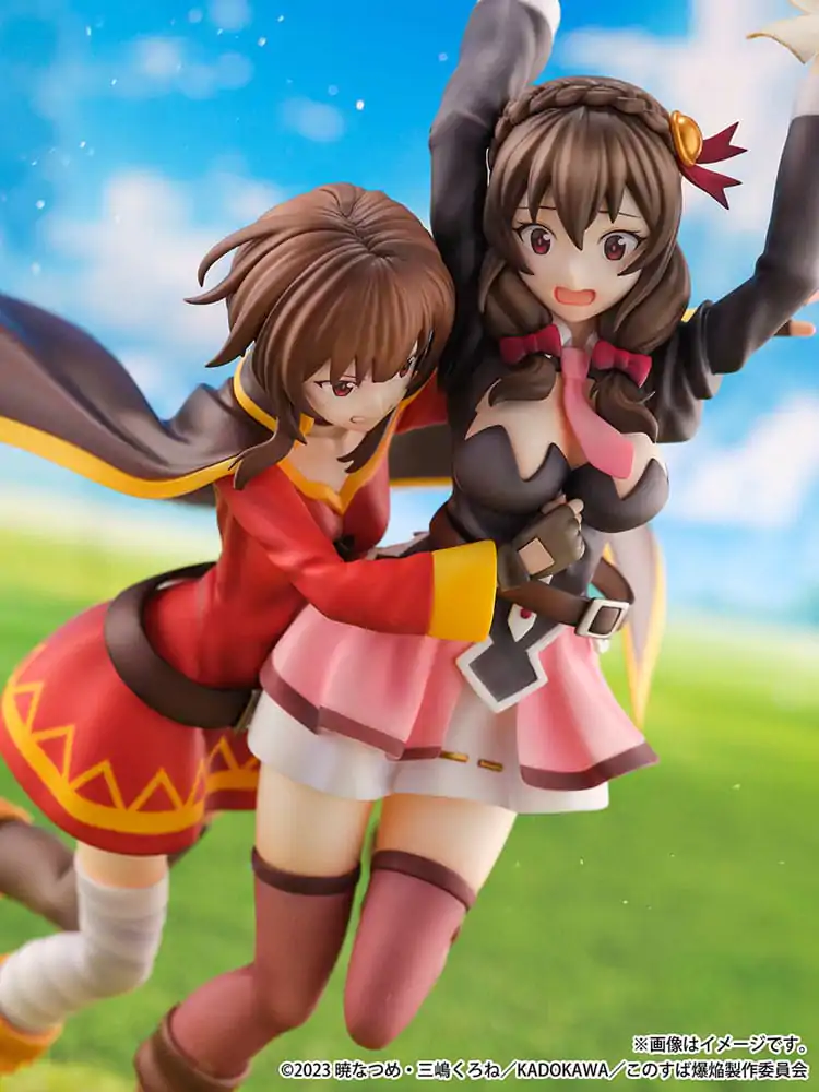 Konosuba: God's Blessing on This Wonderful World! SHIBUYA SCRAMBLE FIGURE PVC Kip 1/6 Megumin & Yunyun Futari wa Otomodachi Ver. 26 cm fotografija izdelka