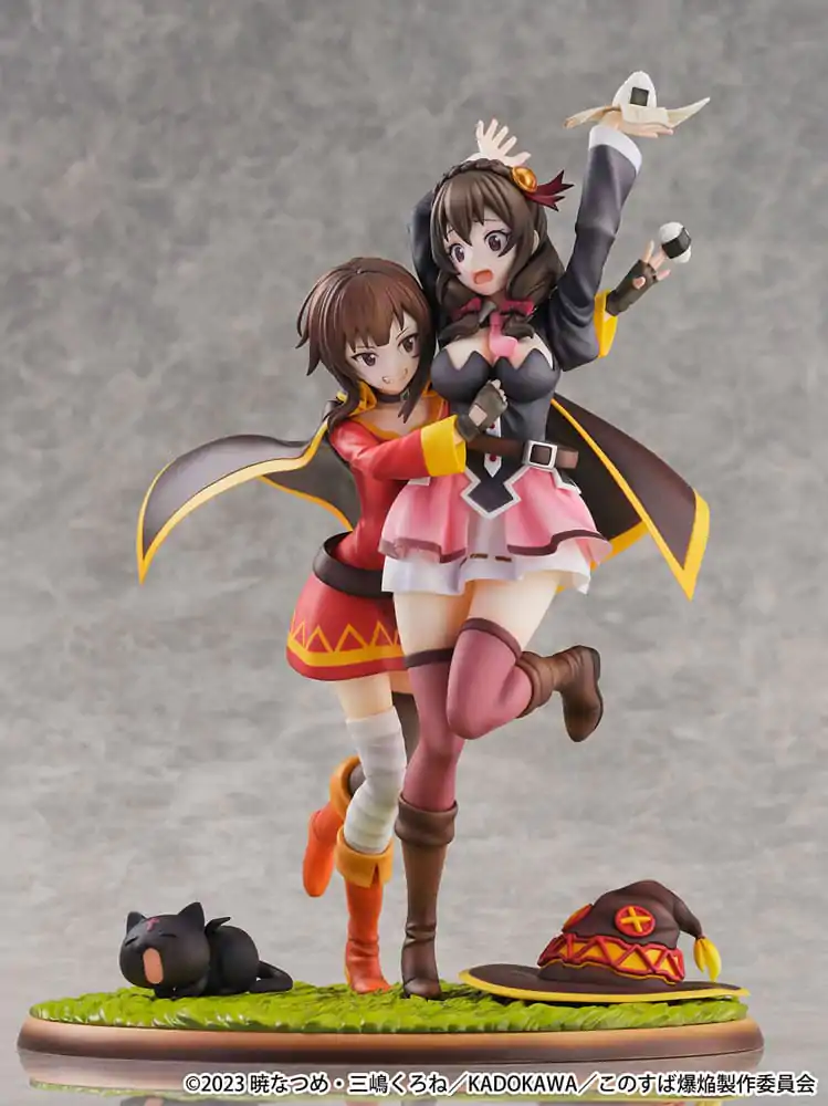 Konosuba: God's Blessing on This Wonderful World! SHIBUYA SCRAMBLE FIGURE PVC Kip 1/6 Megumin & Yunyun Futari wa Otomodachi Ver. 26 cm fotografija izdelka