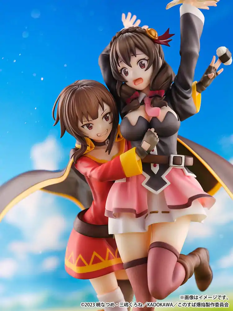 Konosuba: God's Blessing on This Wonderful World! SHIBUYA SCRAMBLE FIGURE PVC Kip 1/6 Megumin & Yunyun Futari wa Otomodachi Ver. 26 cm fotografija izdelka