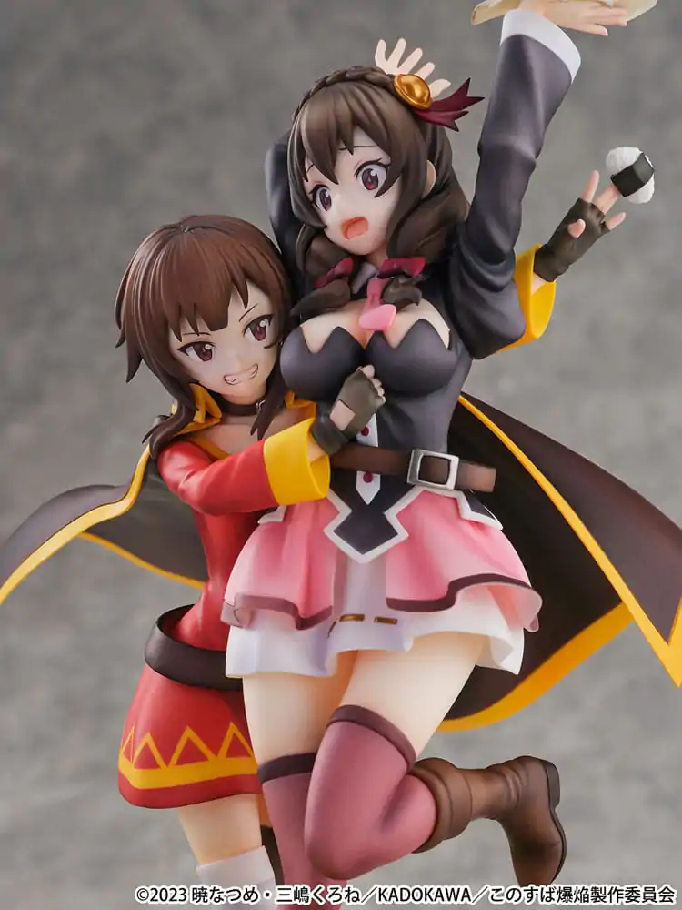 Konosuba: God's Blessing on This Wonderful World! SHIBUYA SCRAMBLE FIGURE PVC Kip 1/6 Megumin & Yunyun Futari wa Otomodachi Ver. 26 cm fotografija izdelka