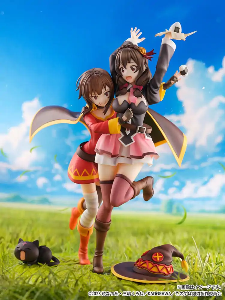 Konosuba: God's Blessing on This Wonderful World! SHIBUYA SCRAMBLE FIGURE PVC Kip 1/6 Megumin & Yunyun Futari wa Otomodachi Ver. 26 cm fotografija izdelka