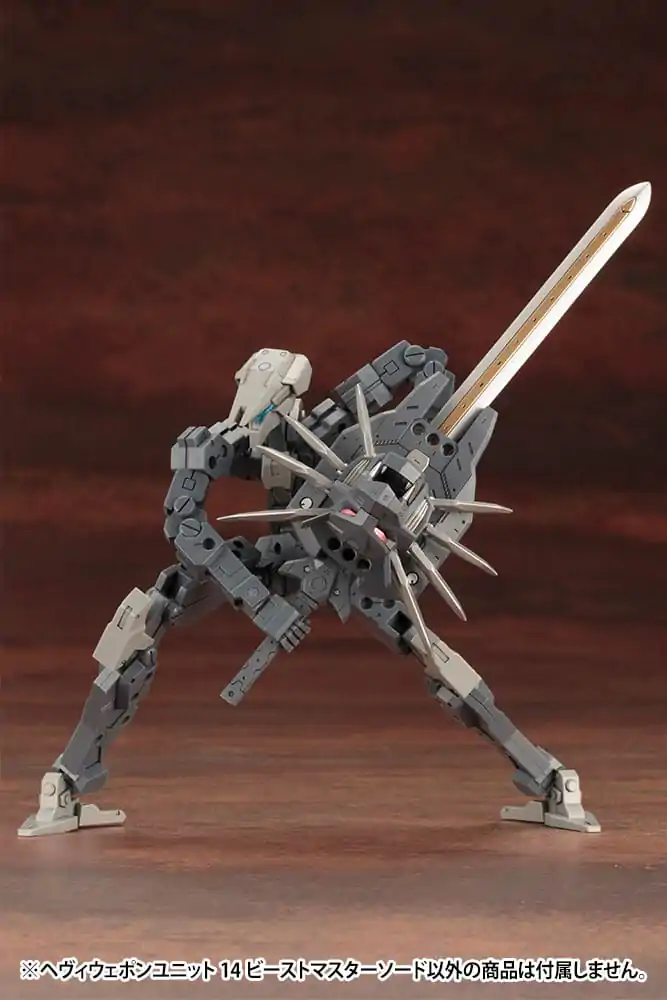 Kotobukiya M.S.G. Model Kit Príslušenstvo Set Heavy Weapon Unit 14 Beast Master Meč fotografija izdelka