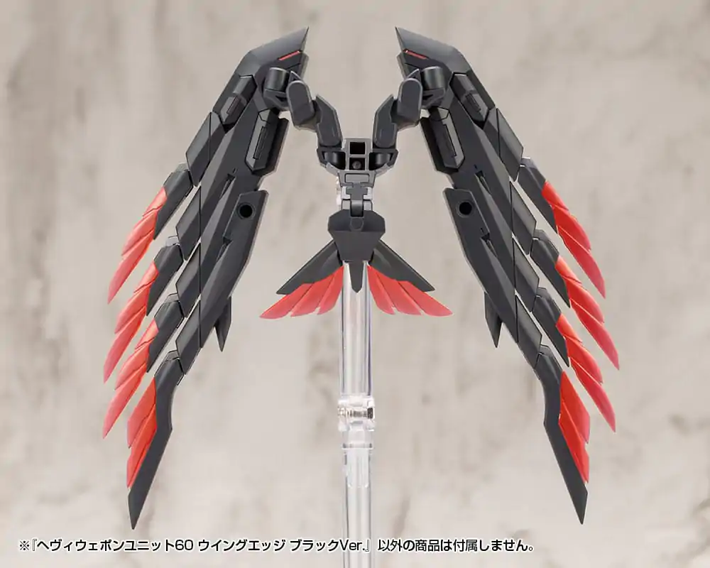 Kotobukiya M.S.G. Model Kit Set dodatkov Težka oborožitvena enota 60 Wing Edge Black Ver. fotografija izdelka