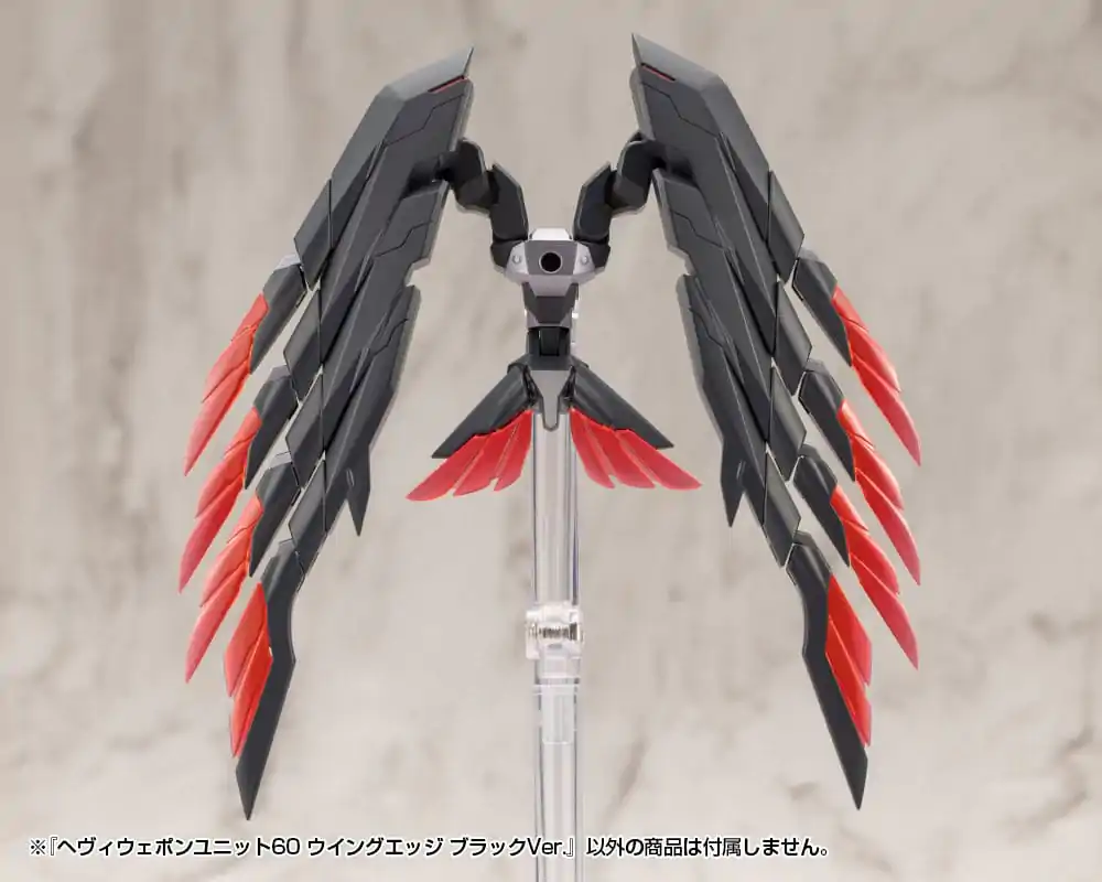 Kotobukiya M.S.G. Model Kit Set dodatkov Težka oborožitvena enota 60 Wing Edge Black Ver. fotografija izdelka