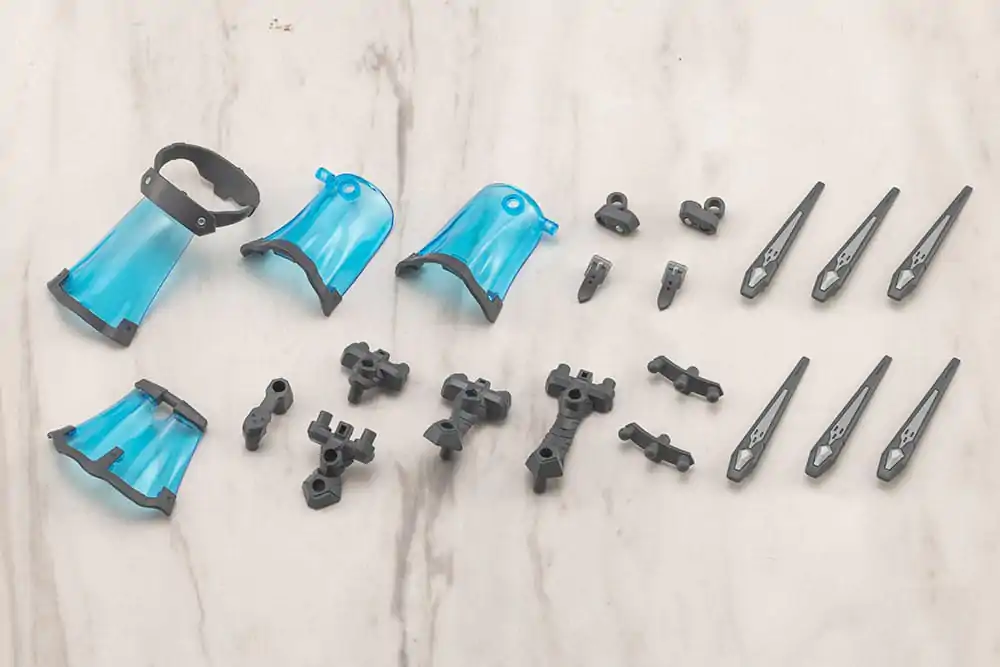 Kotobukiya M.S.G. Komplet modelnih dodatkov Mecha Supply 28 Misijonsko Ogrinjalo Siva Verzija fotografija izdelka