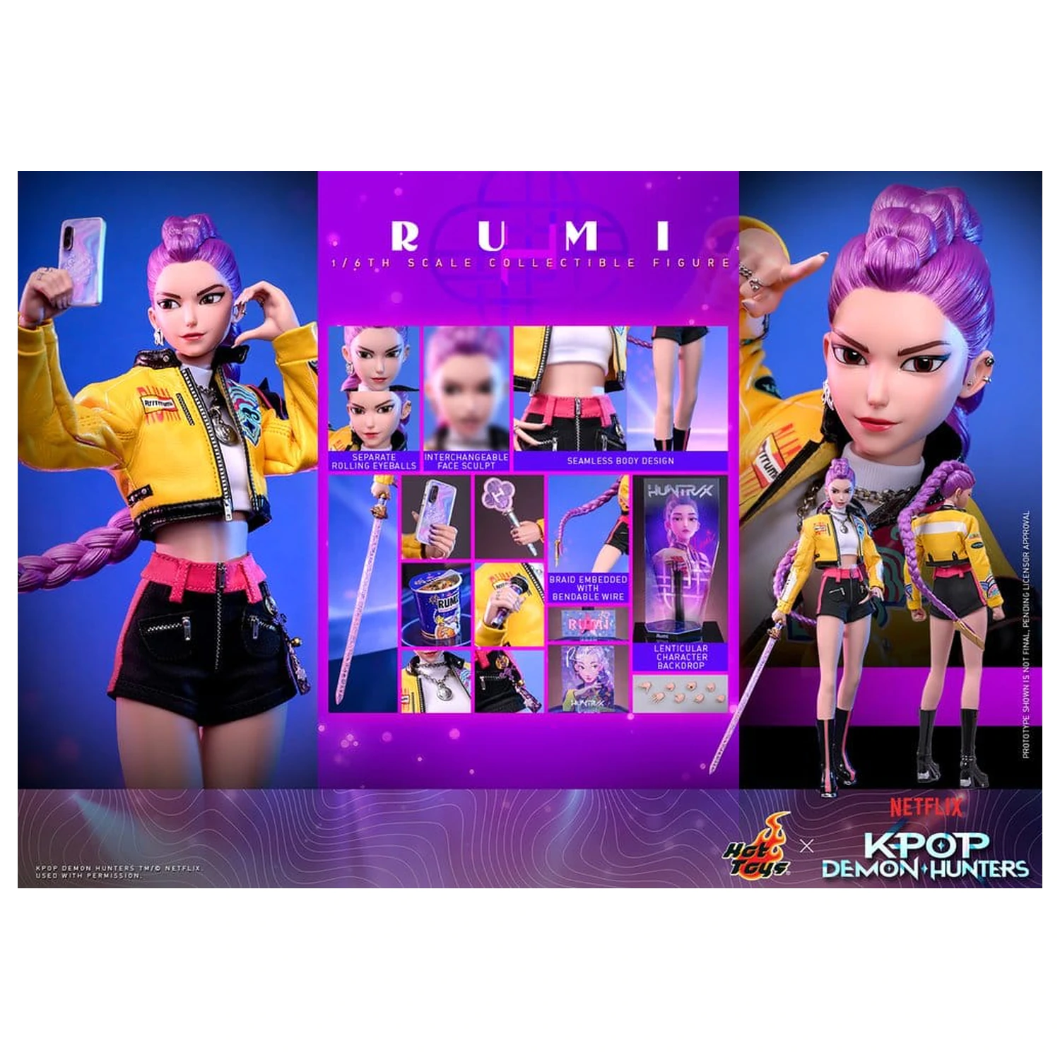 KPop Demon Hunters akcijska figura 1/6 Rumi 28 cm fotografija izdelka