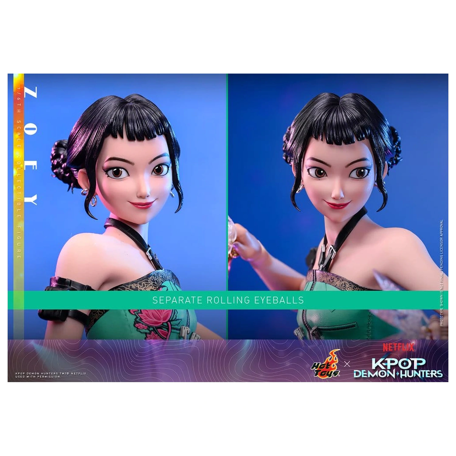 KPop Demon Hunters akcijska figura 1/6 Zoey 27 cm fotografija izdelka