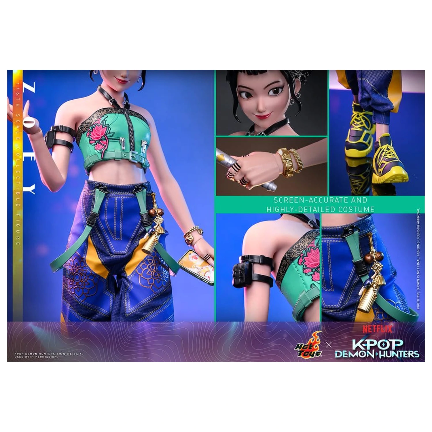 KPop Demon Hunters akcijska figura 1/6 Zoey 27 cm fotografija izdelka