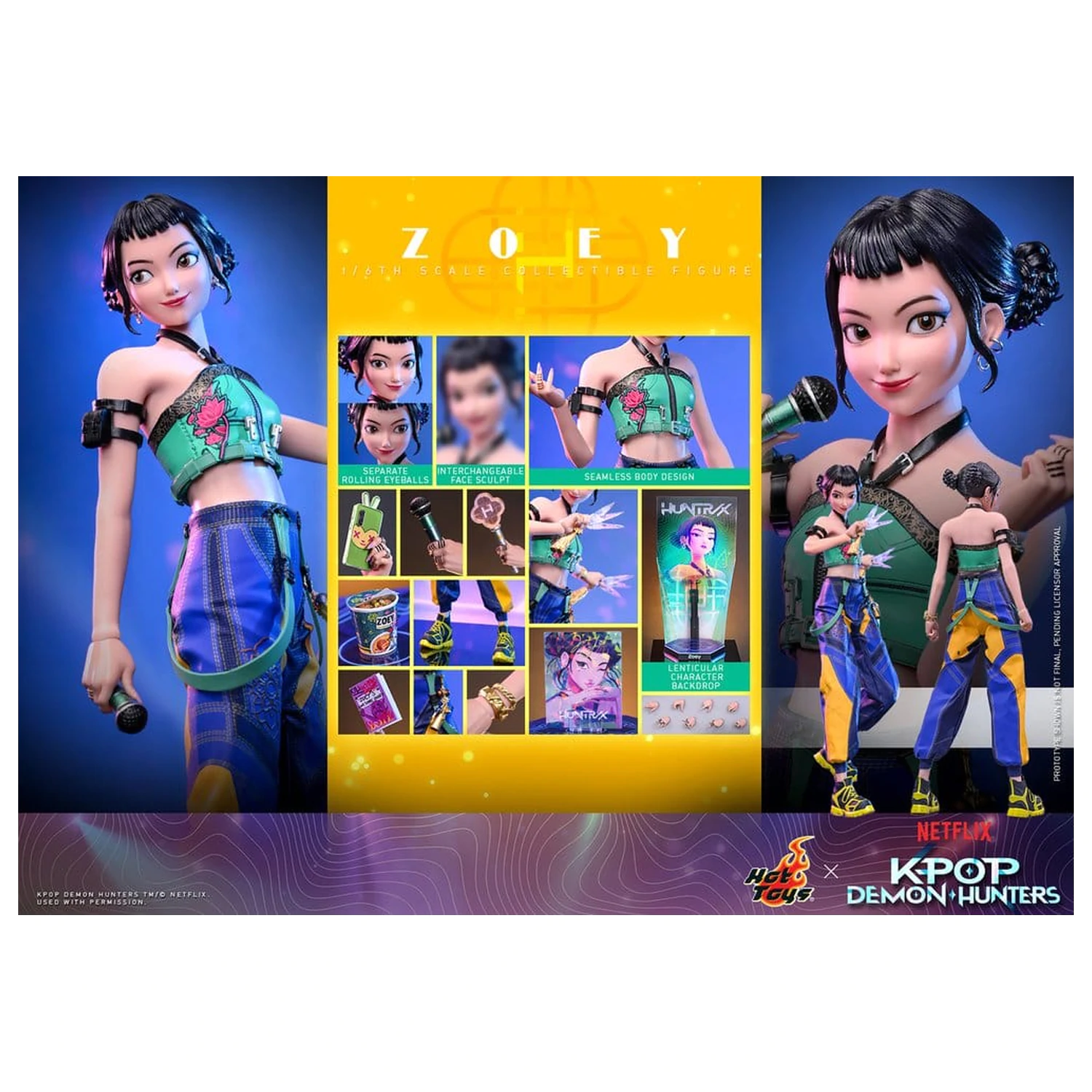 KPop Demon Hunters akcijska figura 1/6 Zoey 27 cm fotografija izdelka