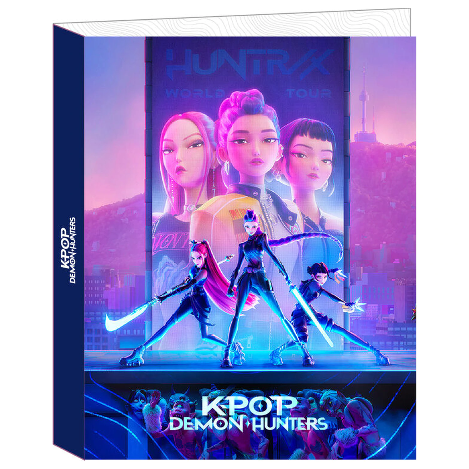 Kpop Demon Hunters vezna mapa s 4 obroči fotografija izdelka