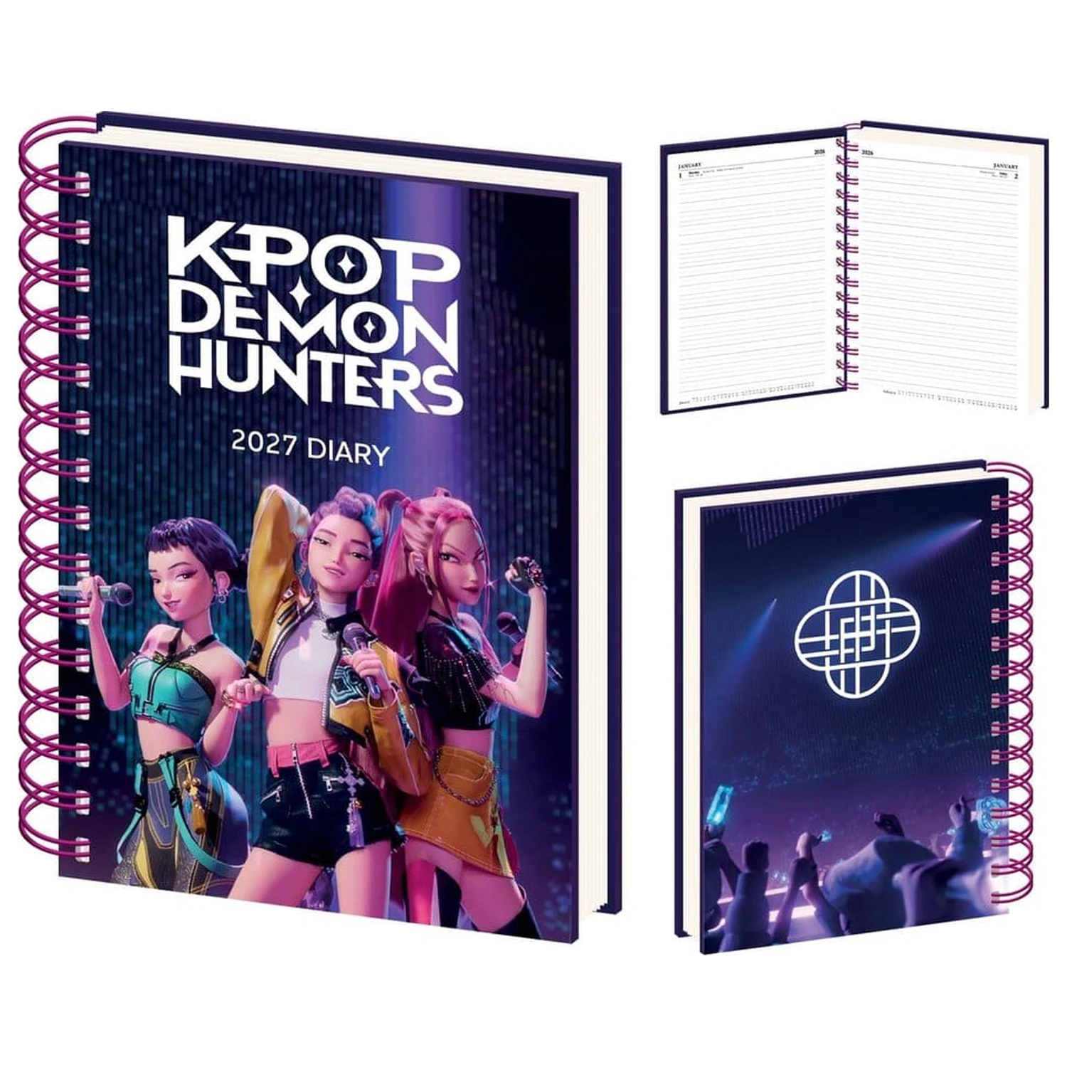 KPop Demon Hunters A5 Spiralni Dnevnik 2027 fotografija izdelka