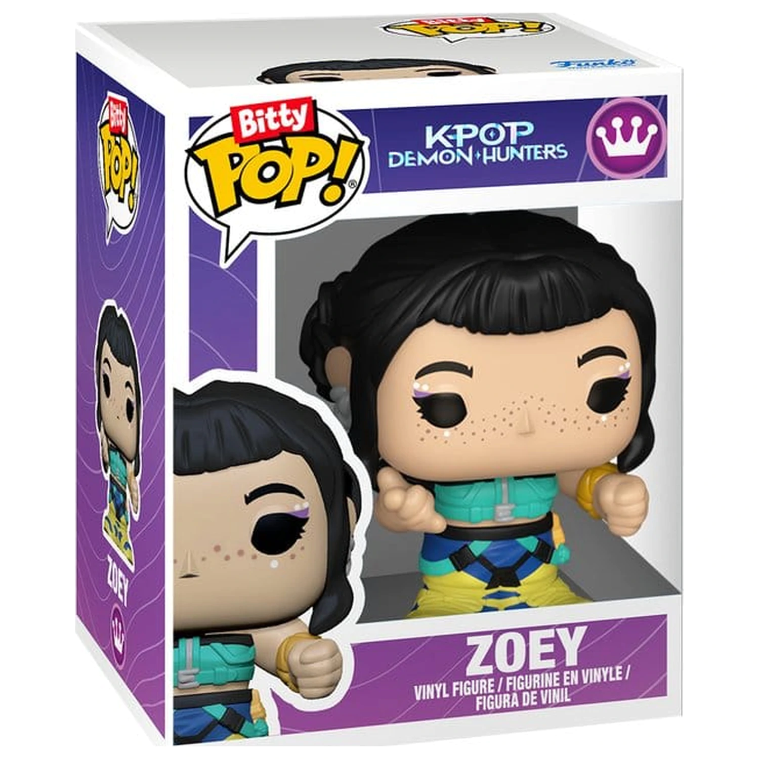 KPop Demon Hunters Bitty Funko POP! Stages Vinilna figura Zoey 2,5 cm fotografija izdelka