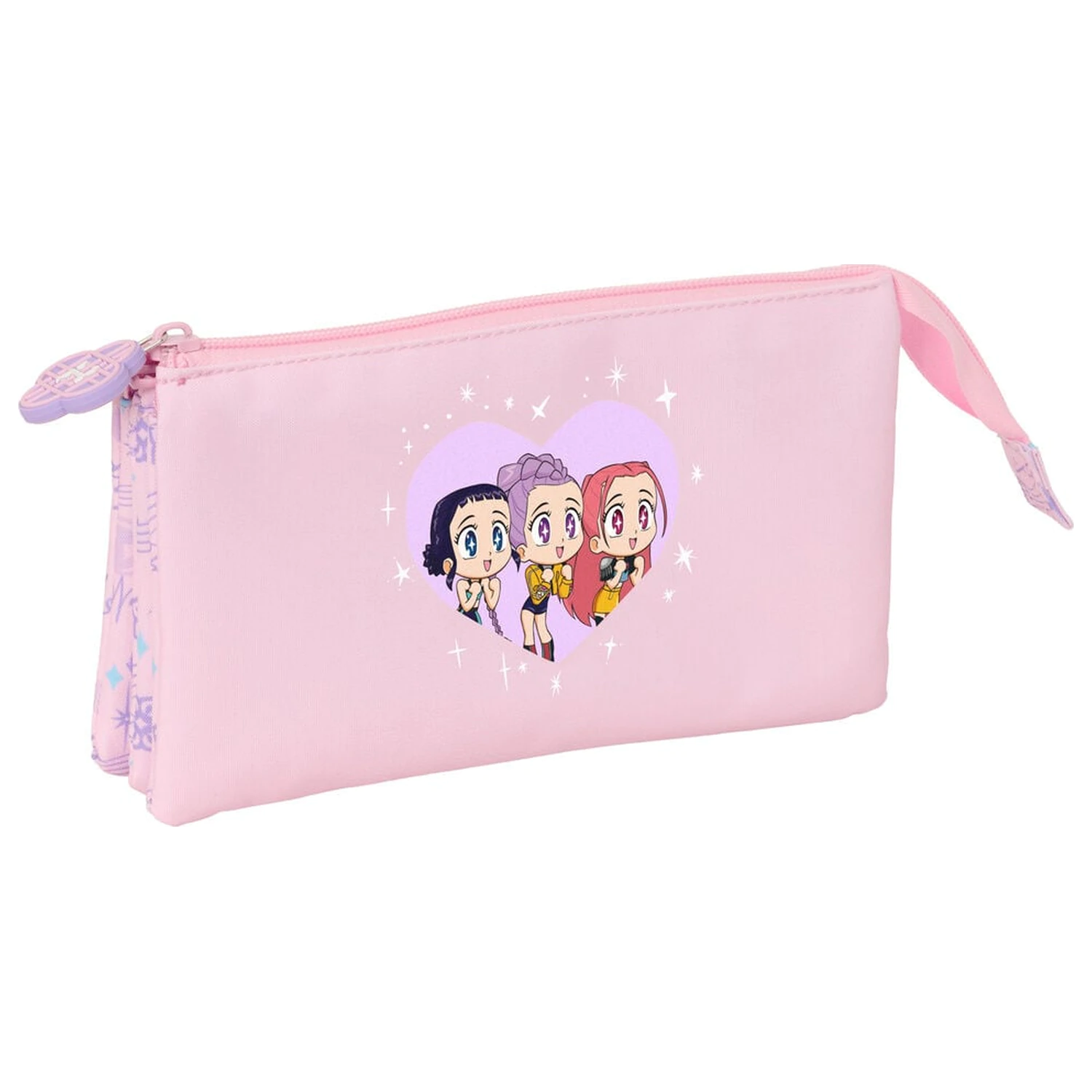 Kpop Demon Hunters Chibi trojni etui za svinčnike fotografija izdelka