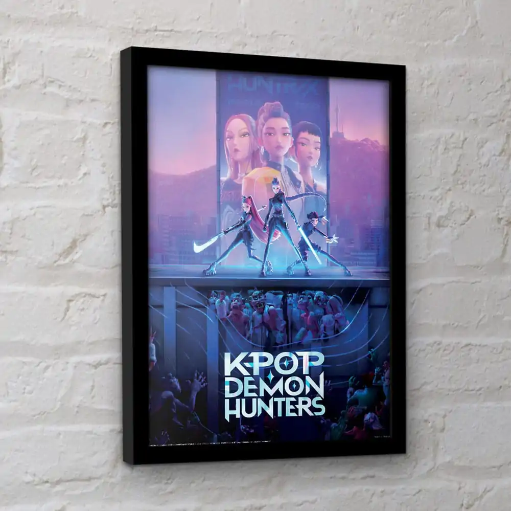 KPop Demon Hunters zbirateljski tisk uokvirjen plakat filmska ključna umetnina fotografija izdelka