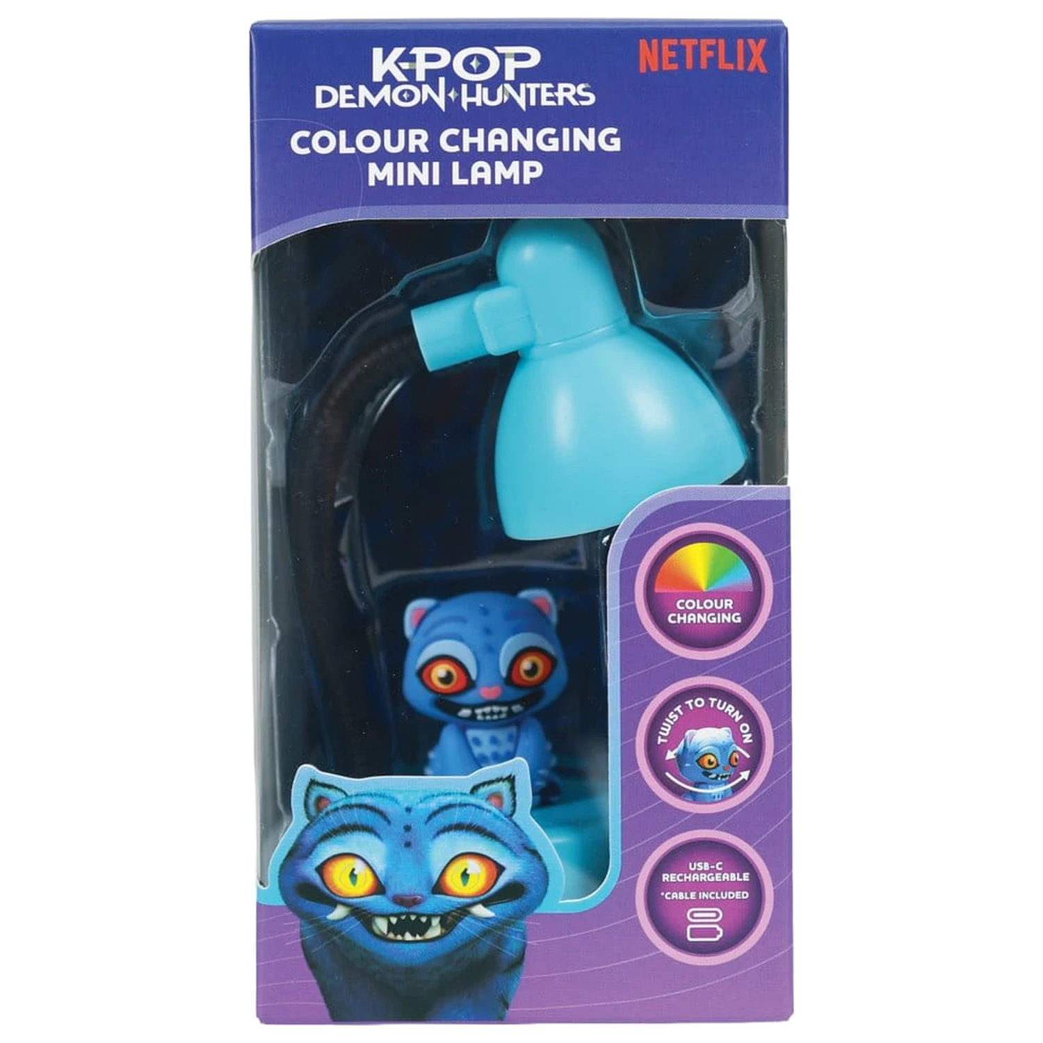 KPop Demon Hunters Mini LED-lučka s figuro Derpy 11 cm fotografija izdelka