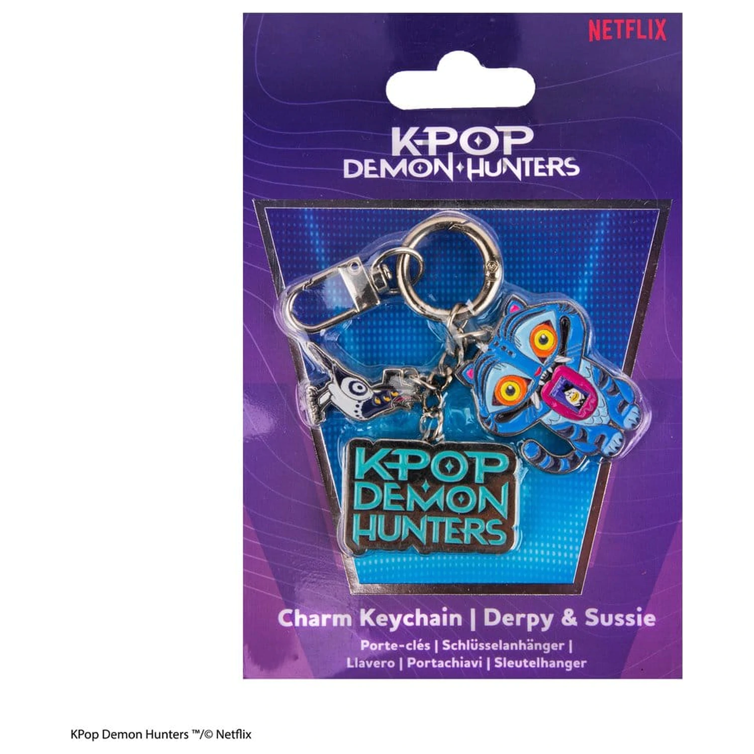 KPop Demon Hunters Charm Obesek za ključe Derpy & Sussie fotografija izdelka