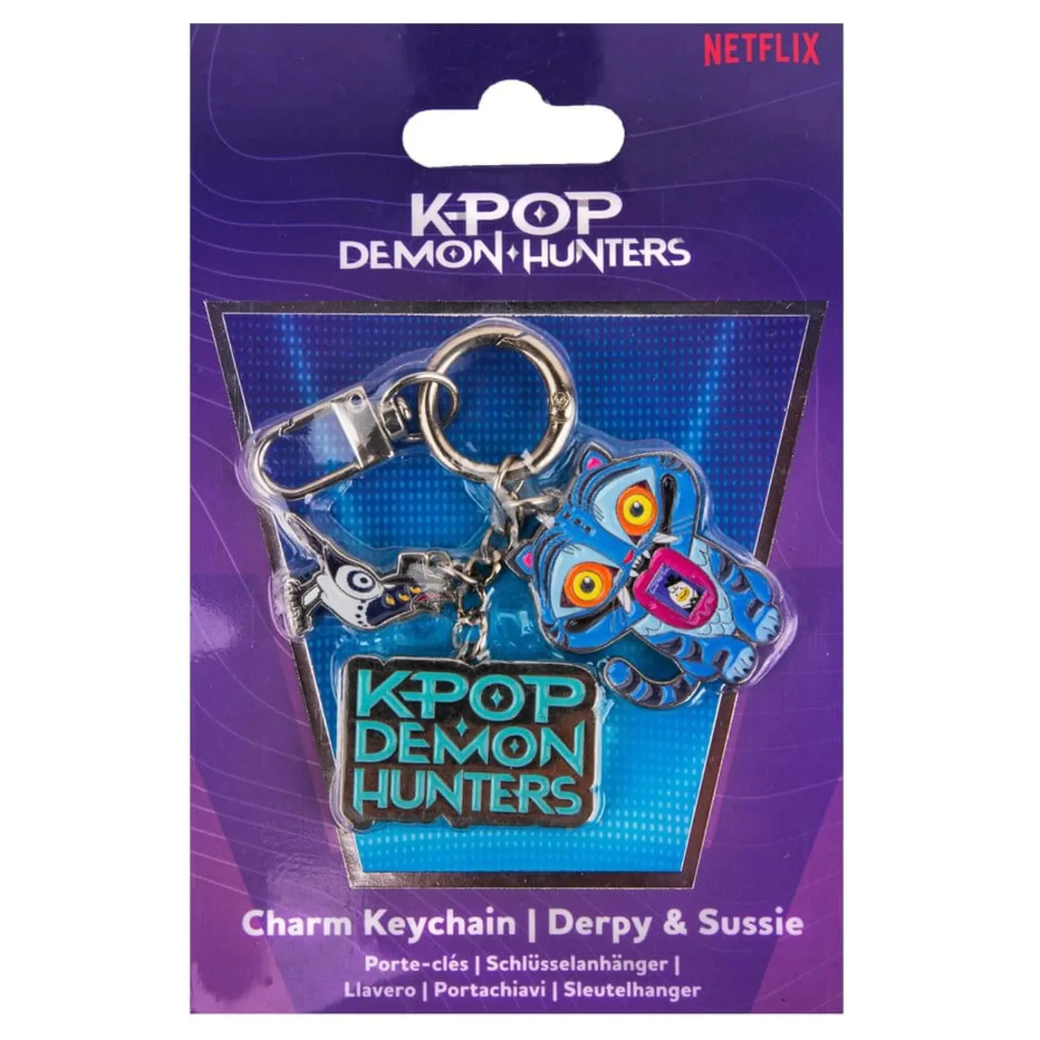 KPop Demon Hunters Charm Obesek za ključe Derpy & Sussie fotografija izdelka