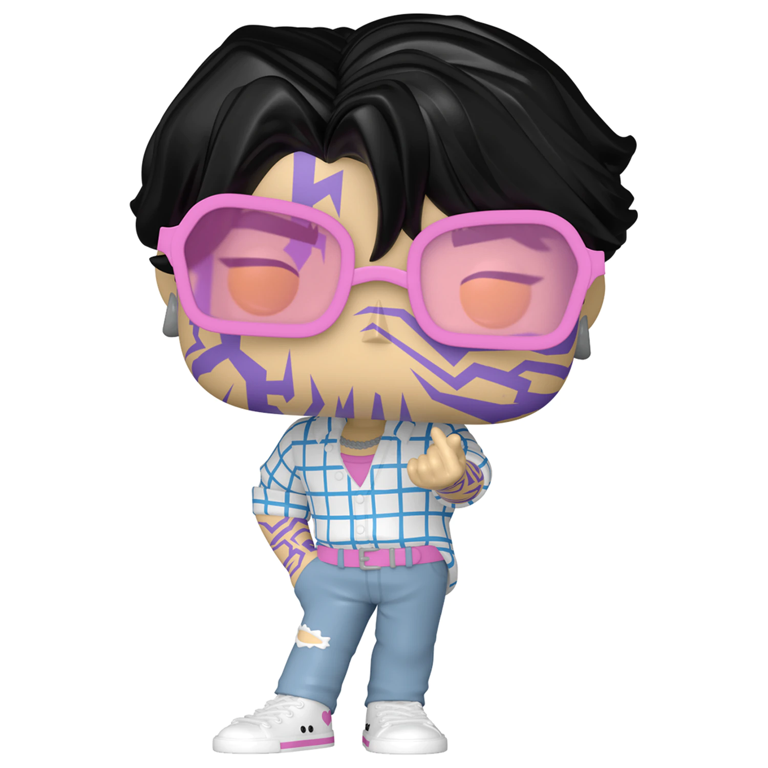 KPop Demon Hunters Funko POP! Animation vinilne figure Jinu s Chase 9 cm 5 + 1 Set fotografija izdelka