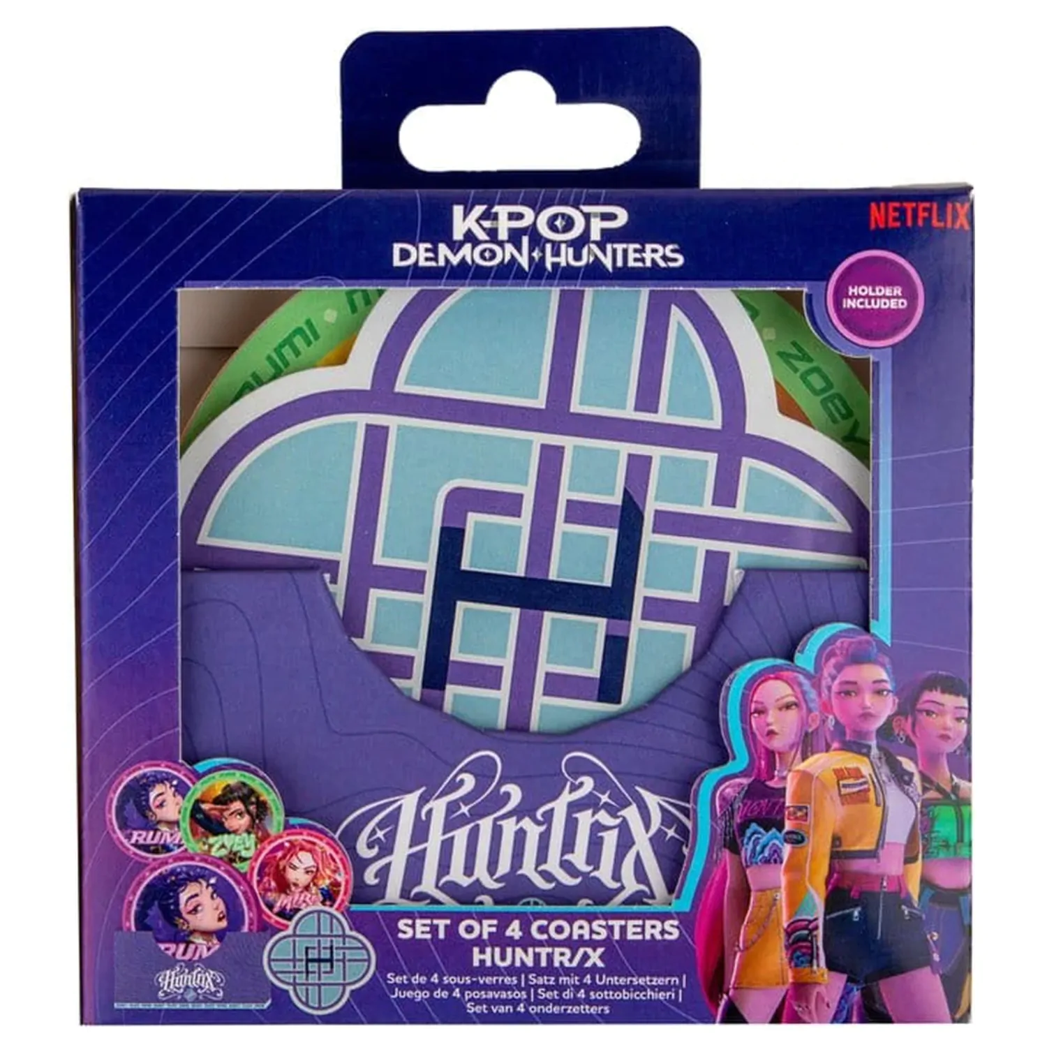 KPop Demon Hunters Komplet 4 podstavkov HUNTR/X fotografija izdelka