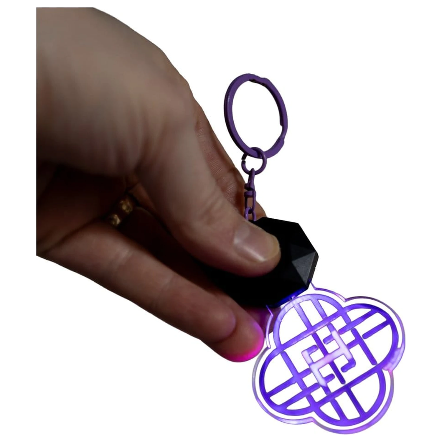 KPop Demon Hunters obesek za ključe z lučko Huntr/x fotografija izdelka