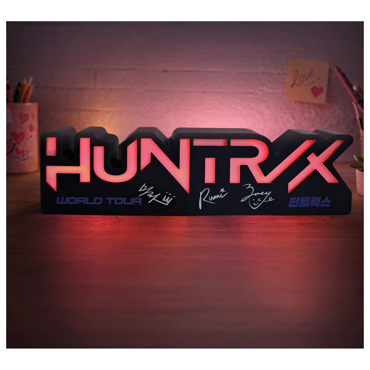 KPop Demon Hunters Lučka Huntr/x Logo fotografija izdelka