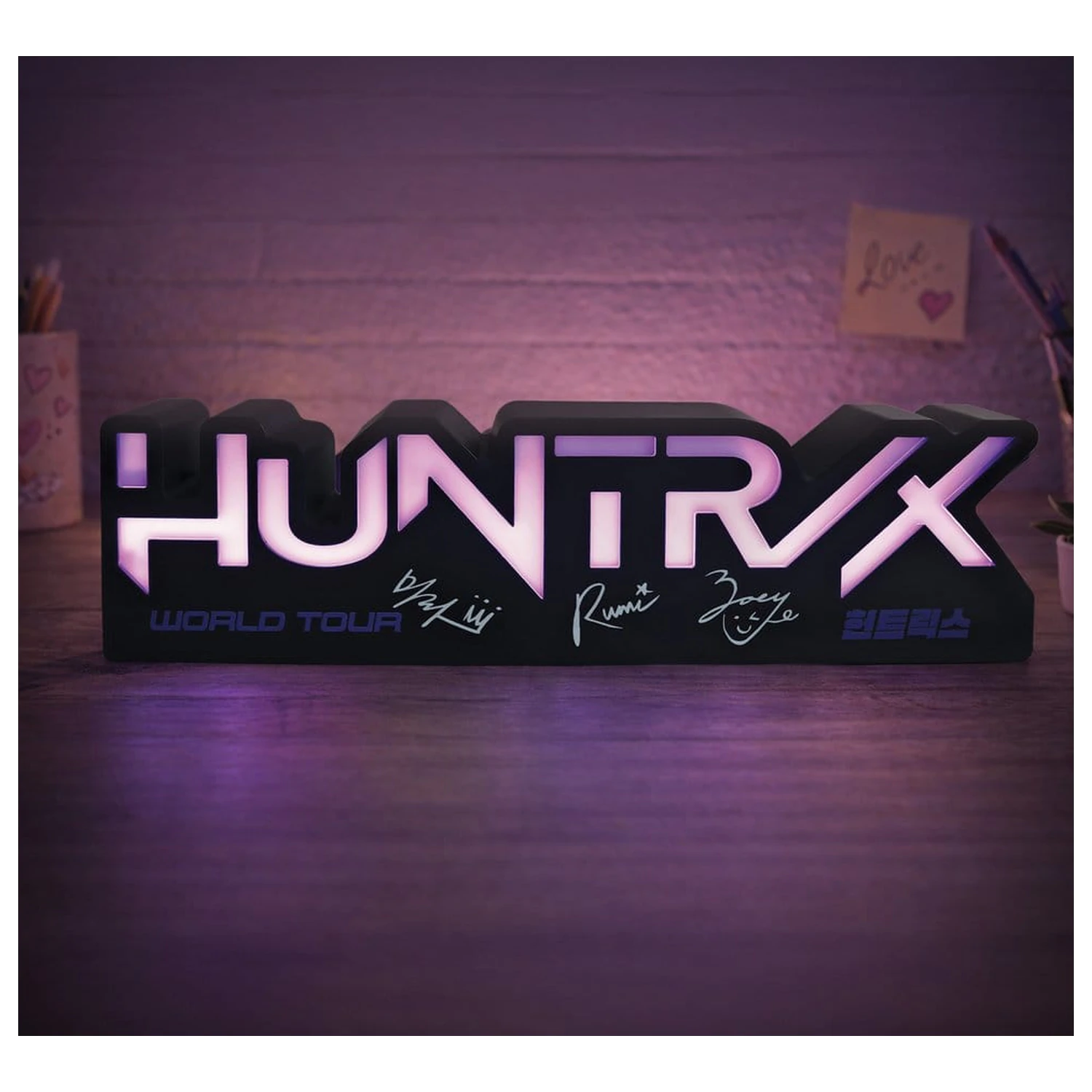 KPop Demon Hunters Lučka Huntr/x Logo fotografija izdelka