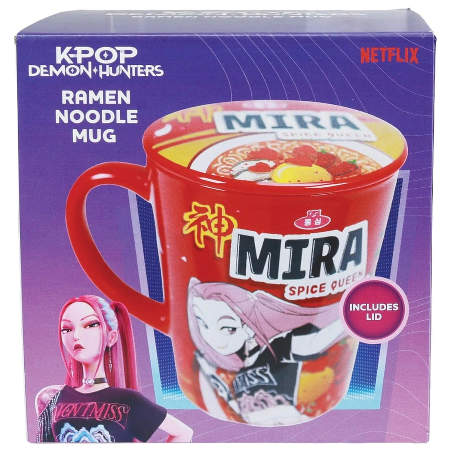 Kpop Demon Hunters skodelica s pokrovom Huntr/x Ramen fotografija izdelka