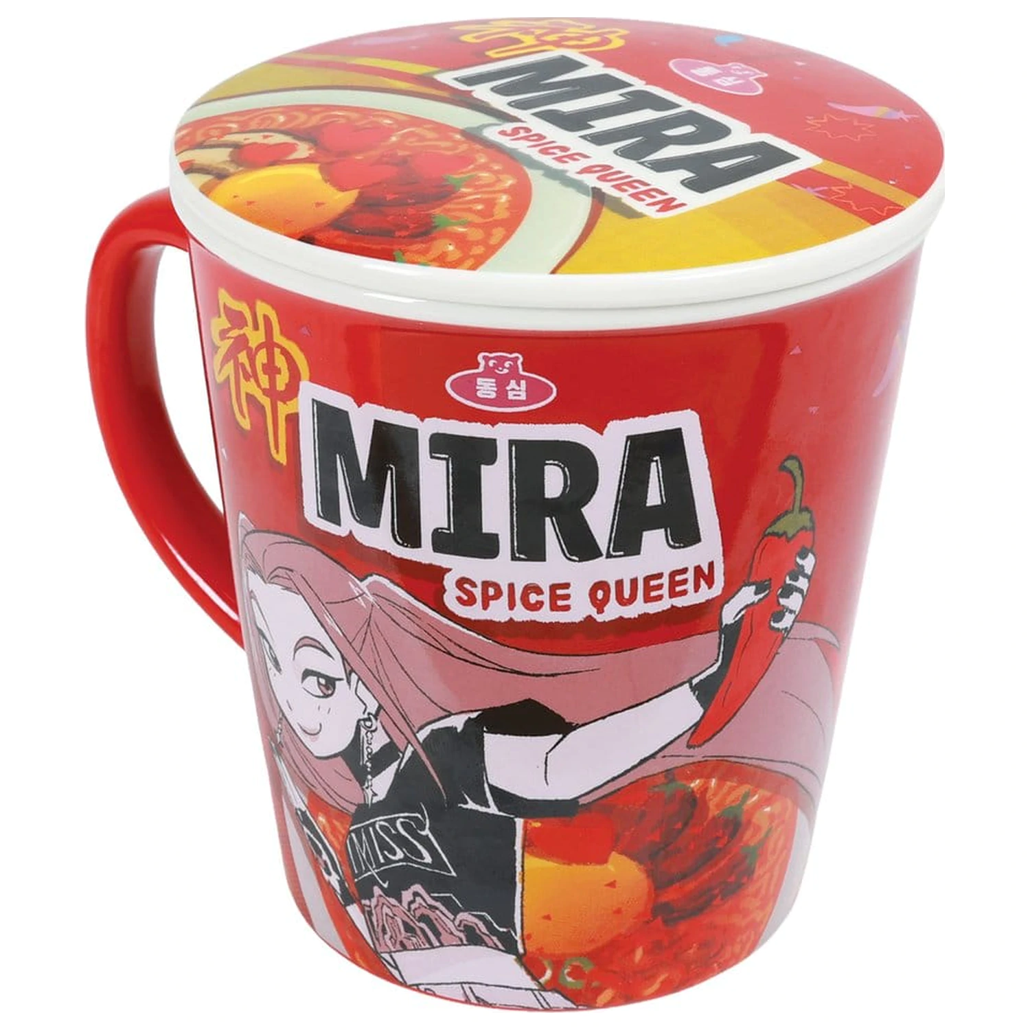 Kpop Demon Hunters skodelica s pokrovom Huntr/x Ramen fotografija izdelka