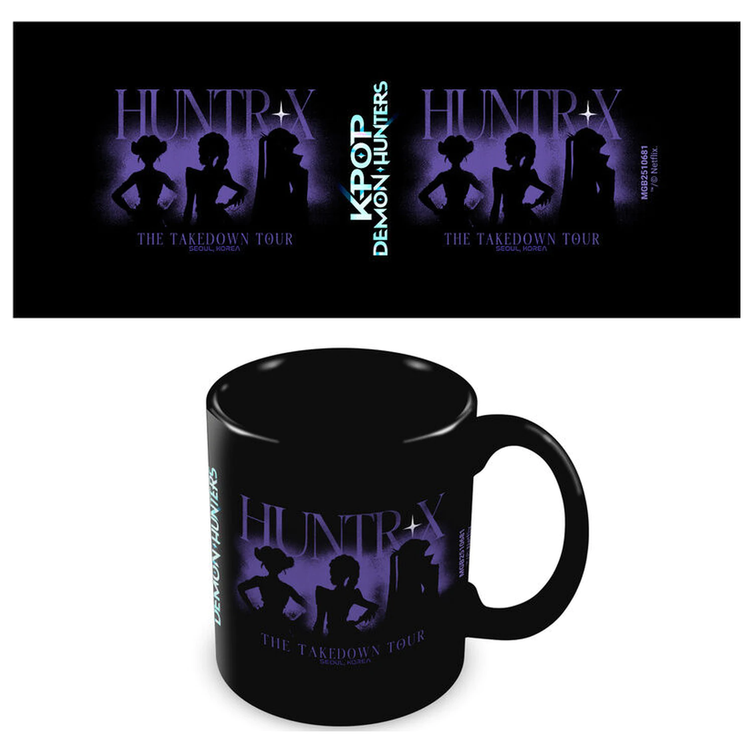 KPop Demon Hunters Huntrix Tour skodelica 325ml fotografija izdelka