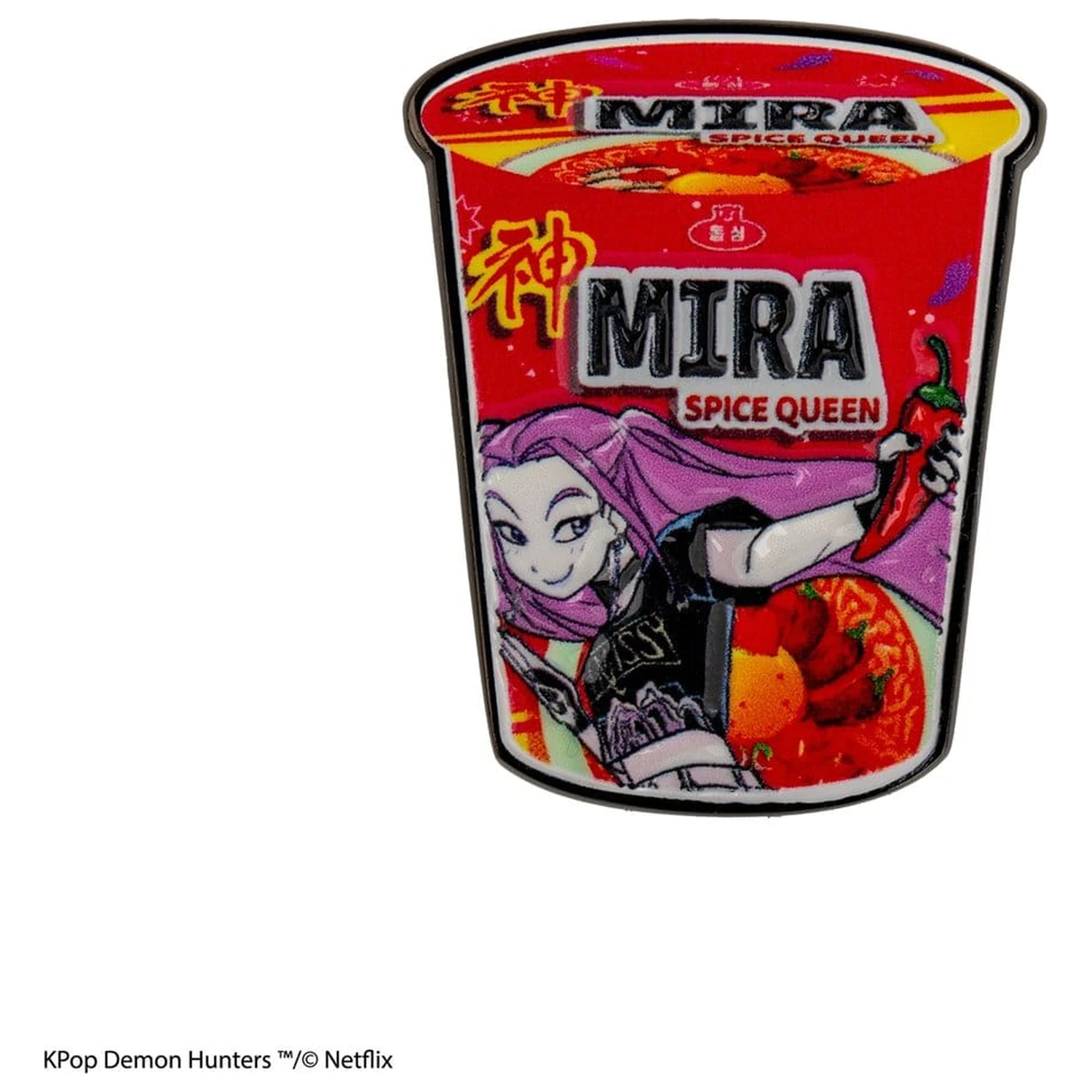KPop Demon Hunters Pin Mira Spice Queen rezanci fotografija izdelka