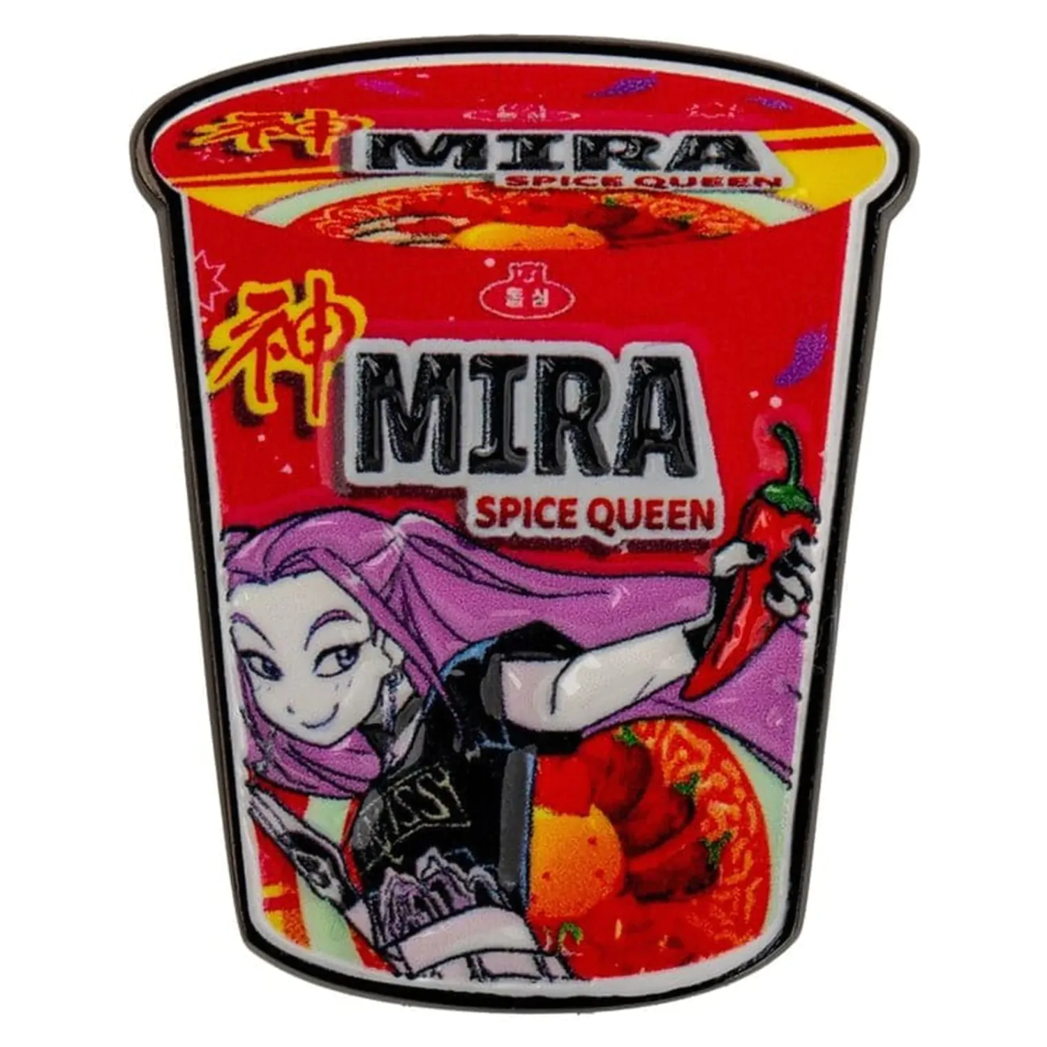 KPop Demon Hunters Pin Mira Spice Queen rezanci fotografija izdelka