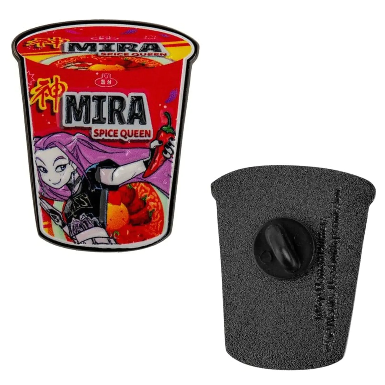 KPop Demon Hunters Pin Mira Spice Queen rezanci fotografija izdelka