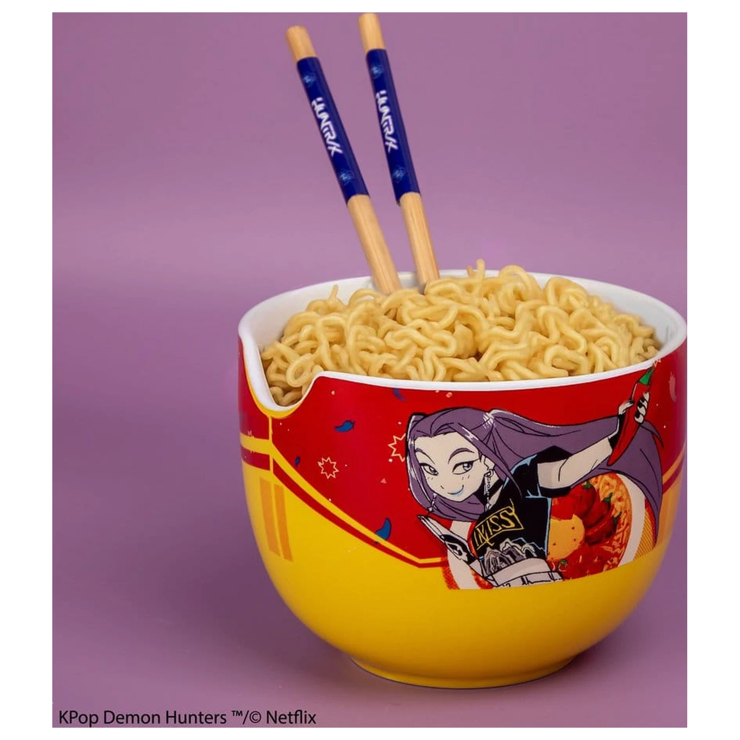 KPop Demon Hunters skleda za ramen s palčkami Mira Spice Queen fotografija izdelka