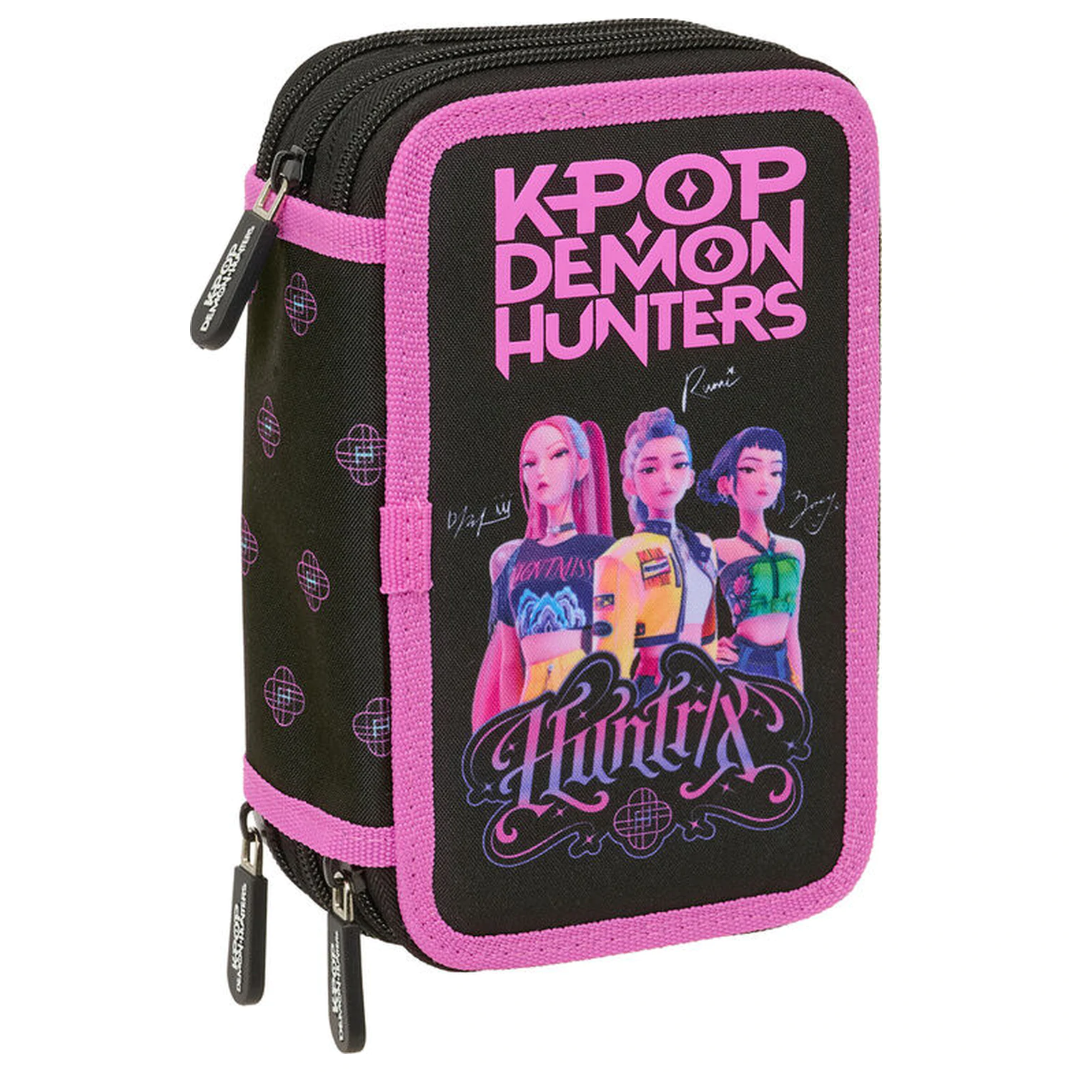 Kpop Demon Hunters Negra trojni plumier 37 kosov fotografija izdelka