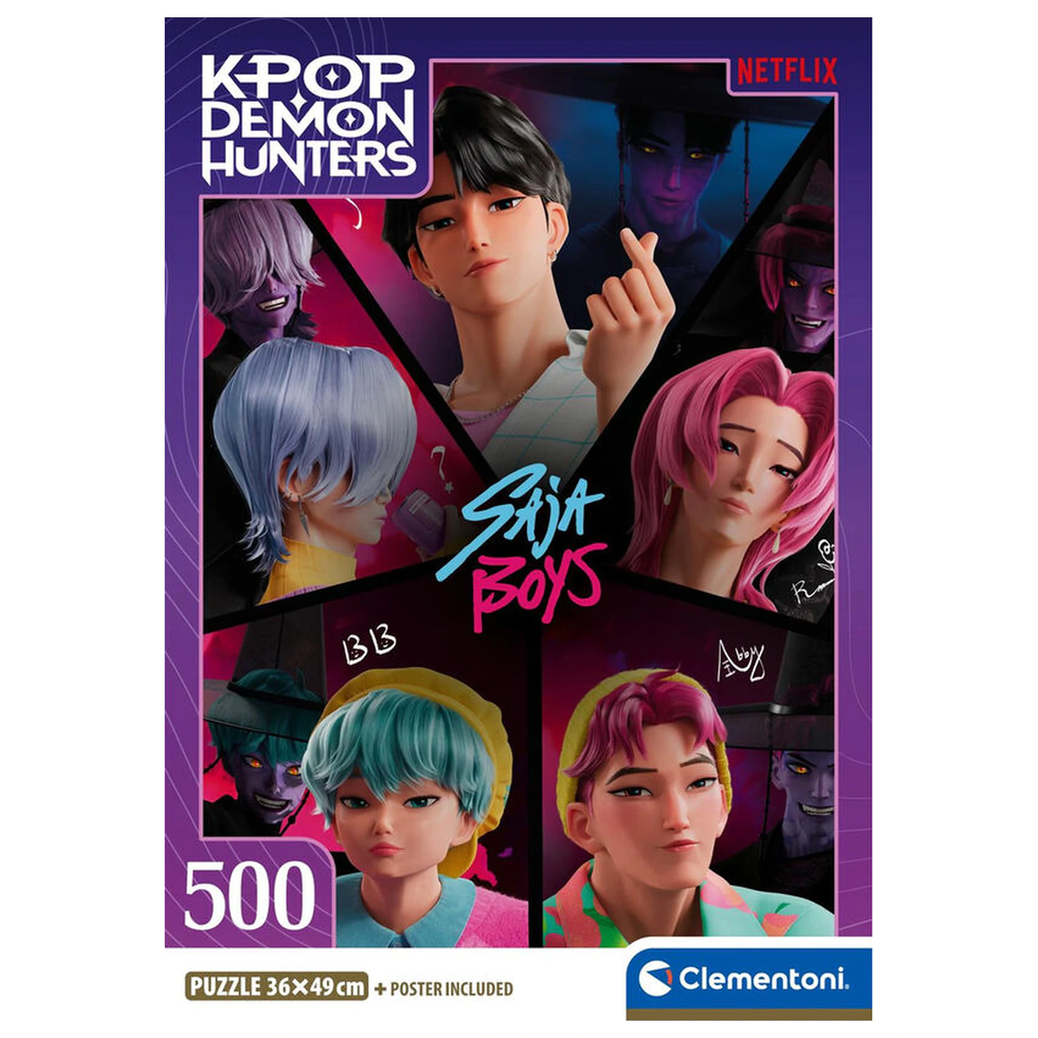 Kpop Demon Hunters sestavljanka 500 kosov fotografija izdelka