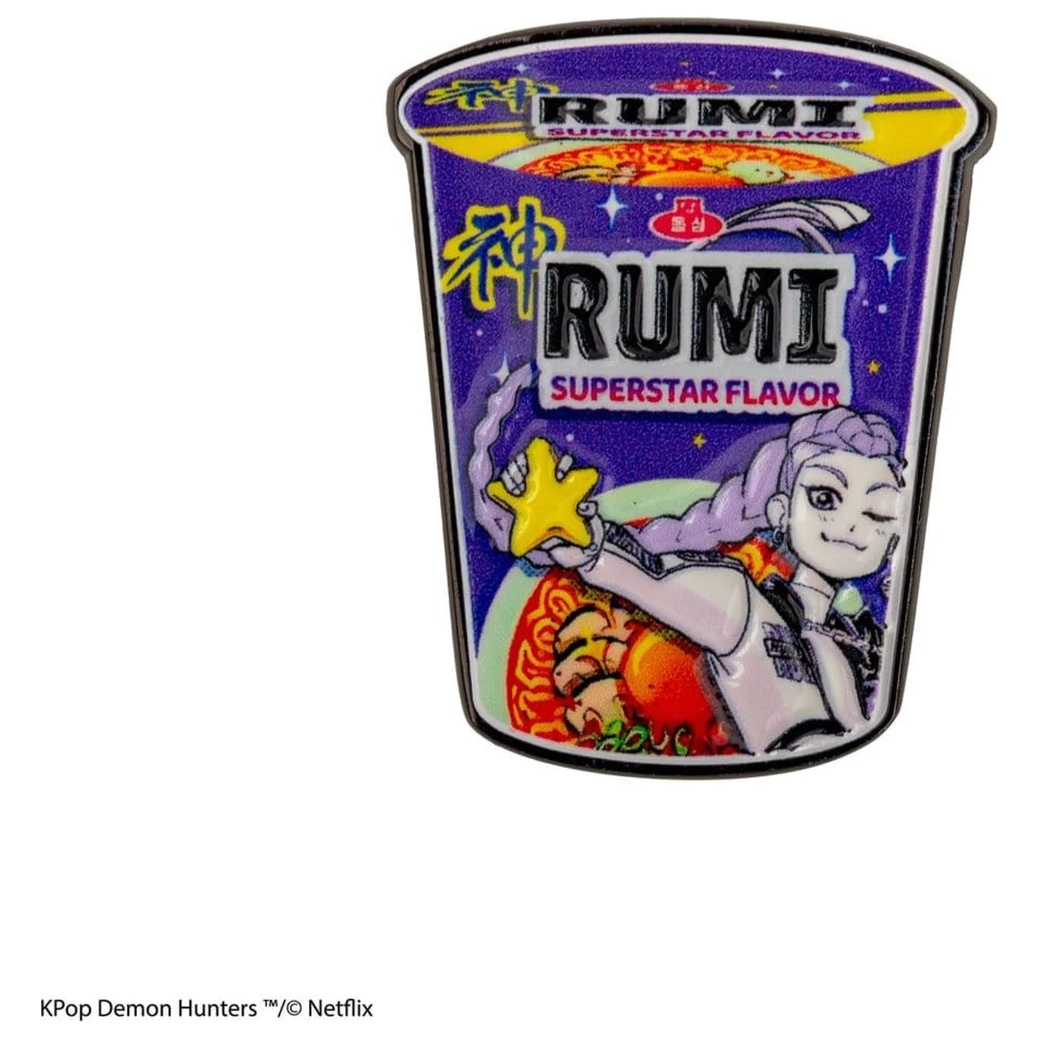 KPop Demon Hunters Pin Rumi Superstar okus rezancev fotografija izdelka