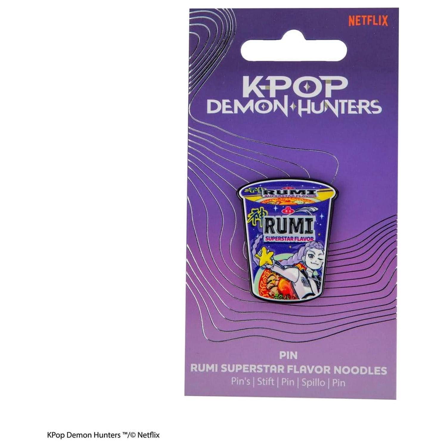 KPop Demon Hunters Pin Rumi Superstar okus rezancev fotografija izdelka