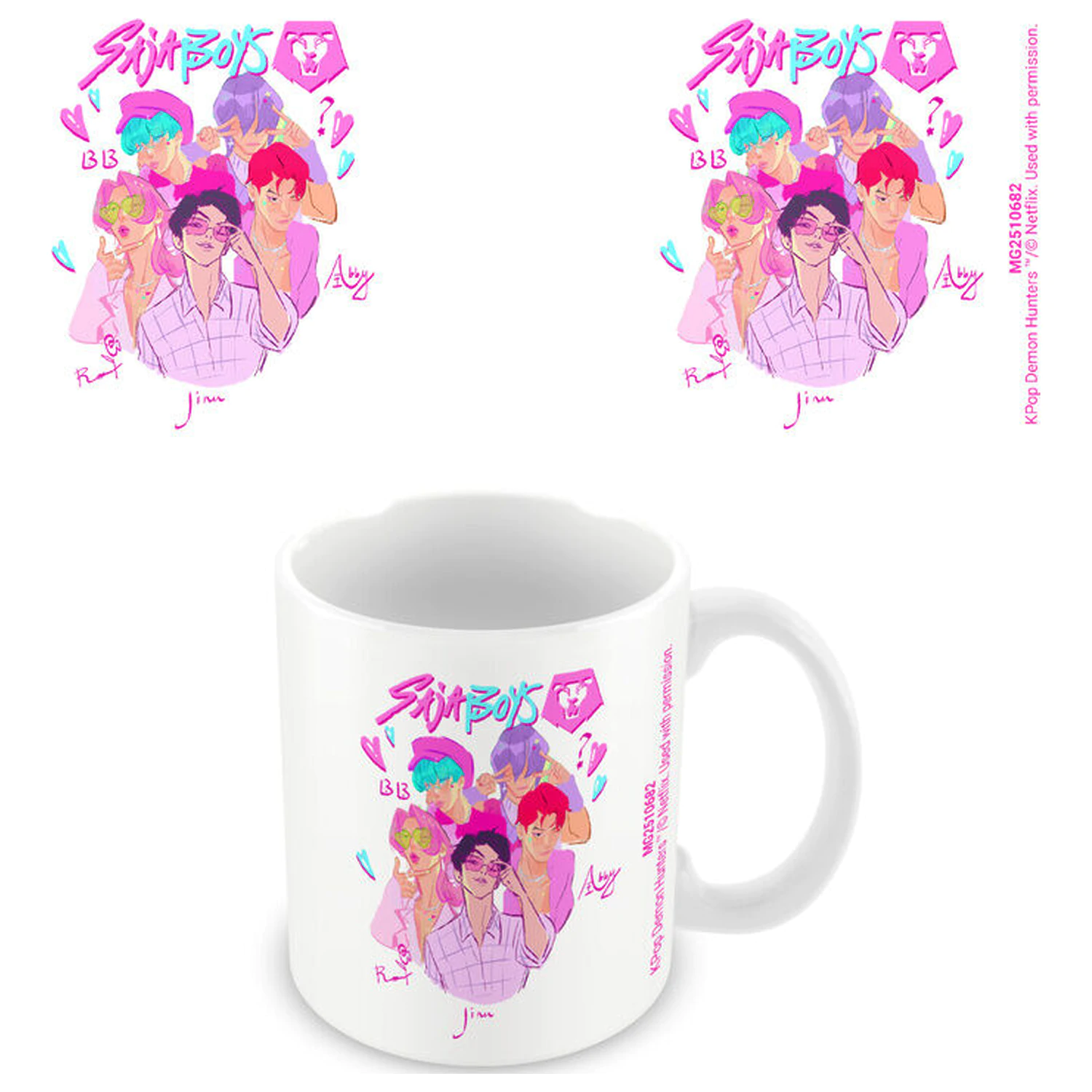 KPop Demon Hunters Saja Boys grafična skodelica 325ml fotografija izdelka