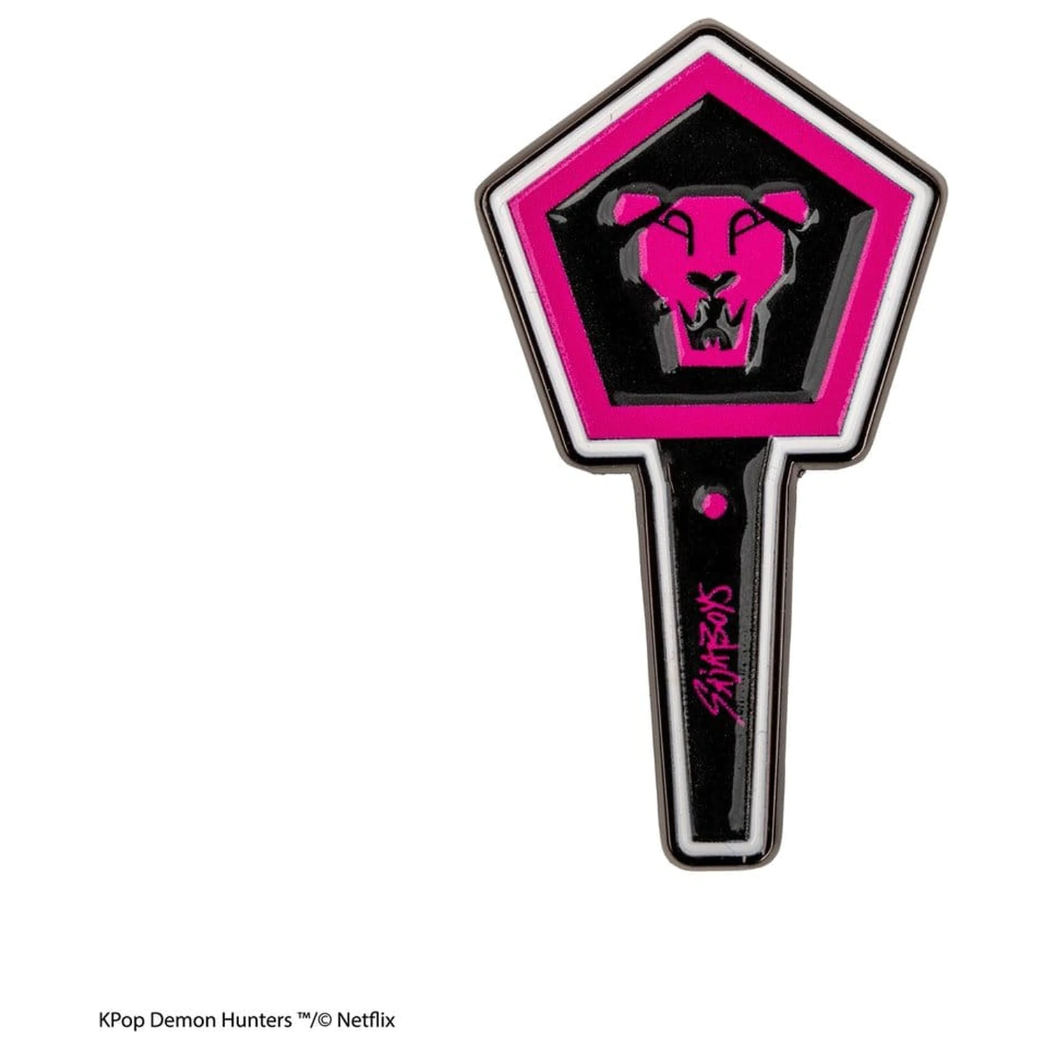 KPop Demon Hunters pin Saja Boys svetilna palica fotografija izdelka