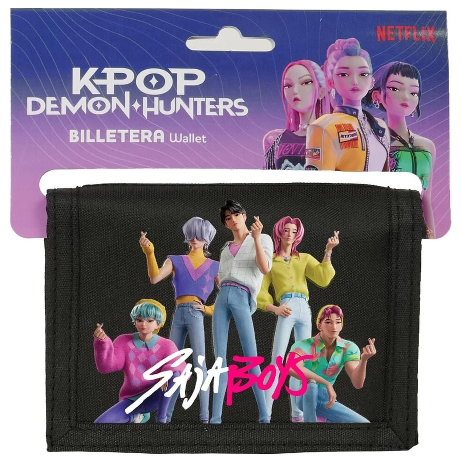 Kpop Demon Hunters Saja Boys denarnica fotografija izdelka