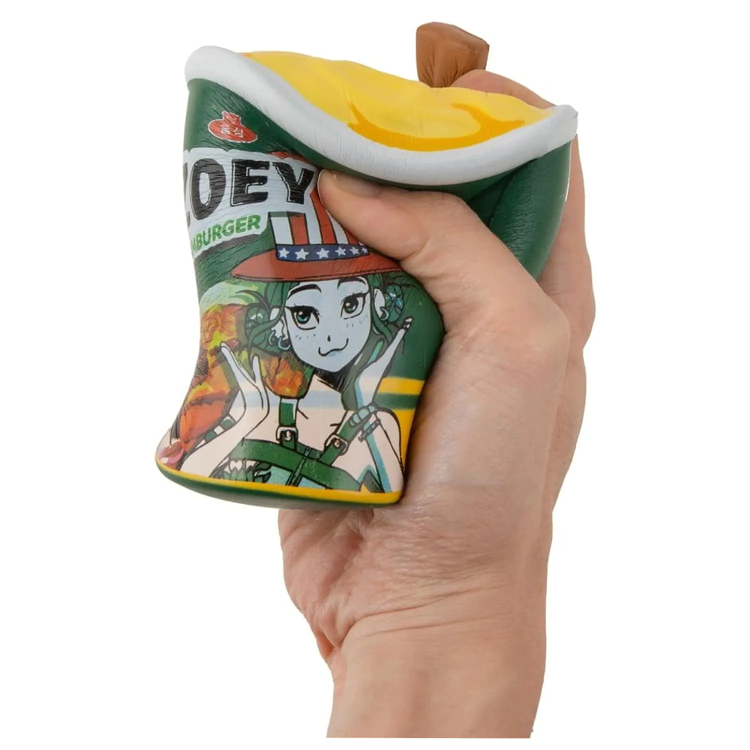 KPop Demon Hunters Squishy figura proti stresu Zoey Hamburger Noodles fotografija izdelka
